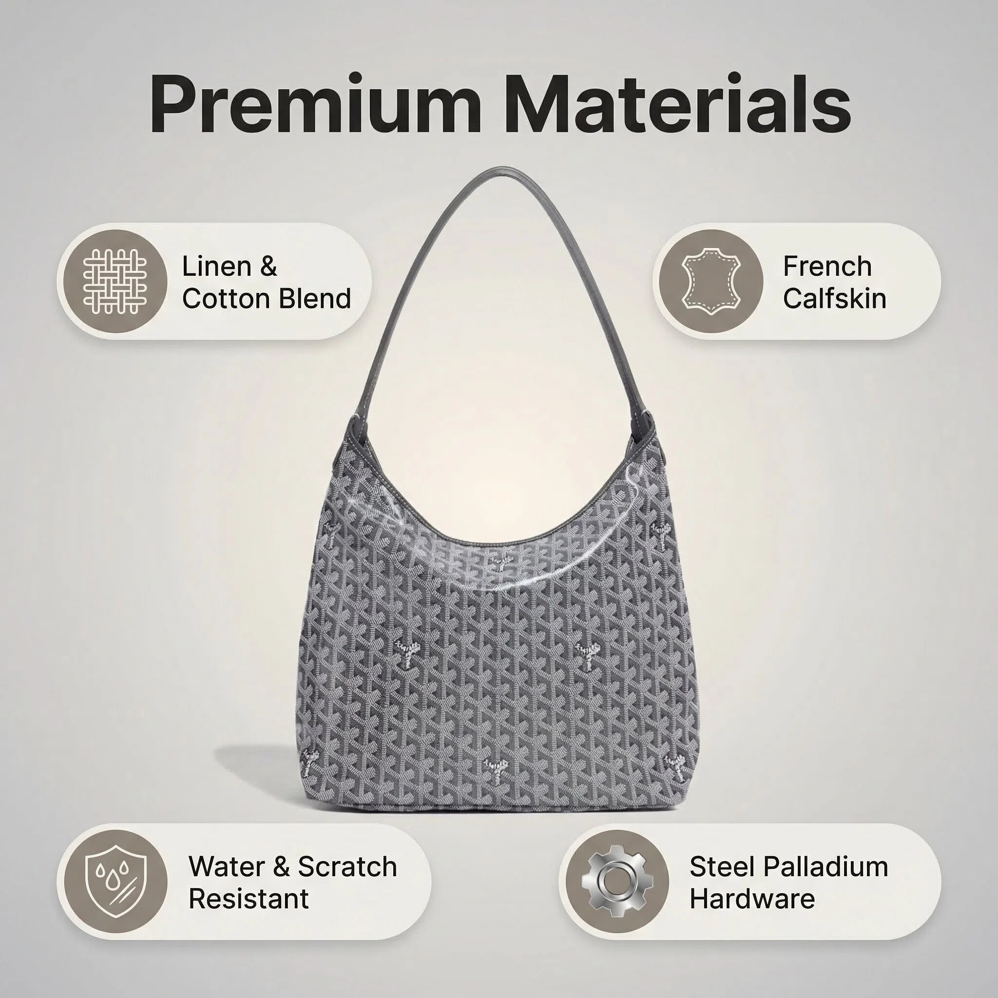 Interior pocket and organization inside classic monogram tote bag