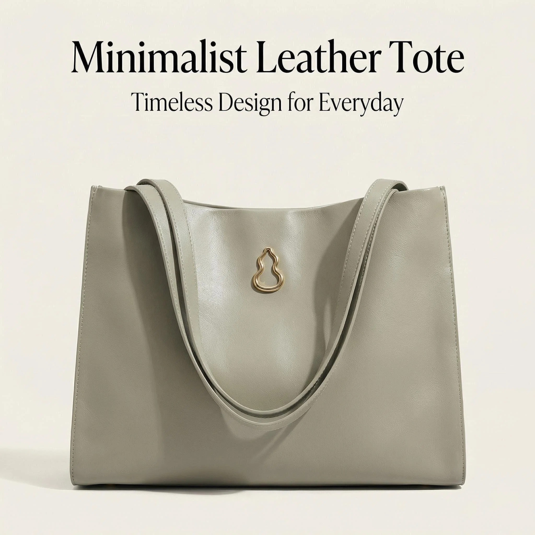 {"default":"minimalist leather tote bag aesthetic, elegant everyday tote for modern women"}

