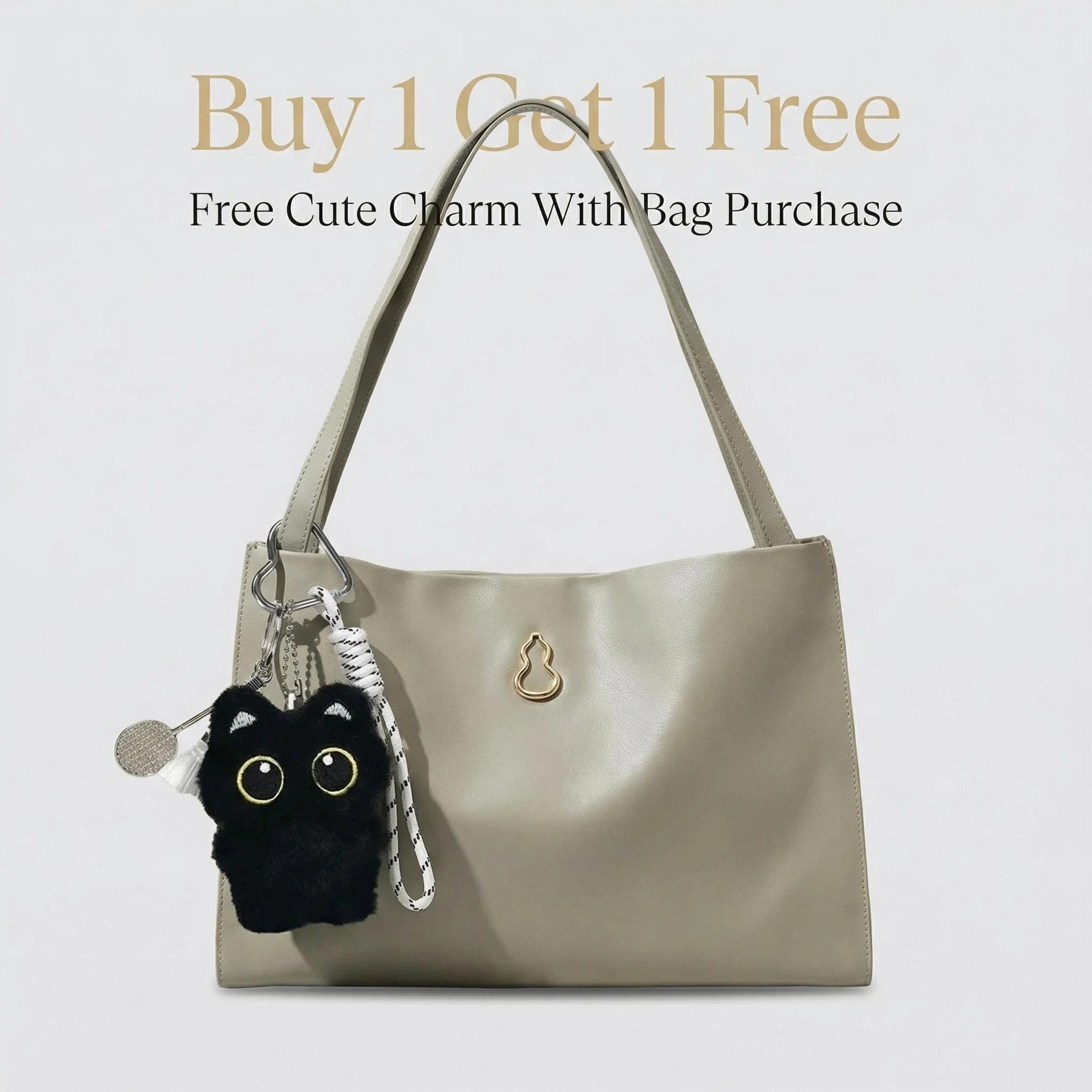 Minimalist leather tote bag for women, elegant everyday tote with spacious design