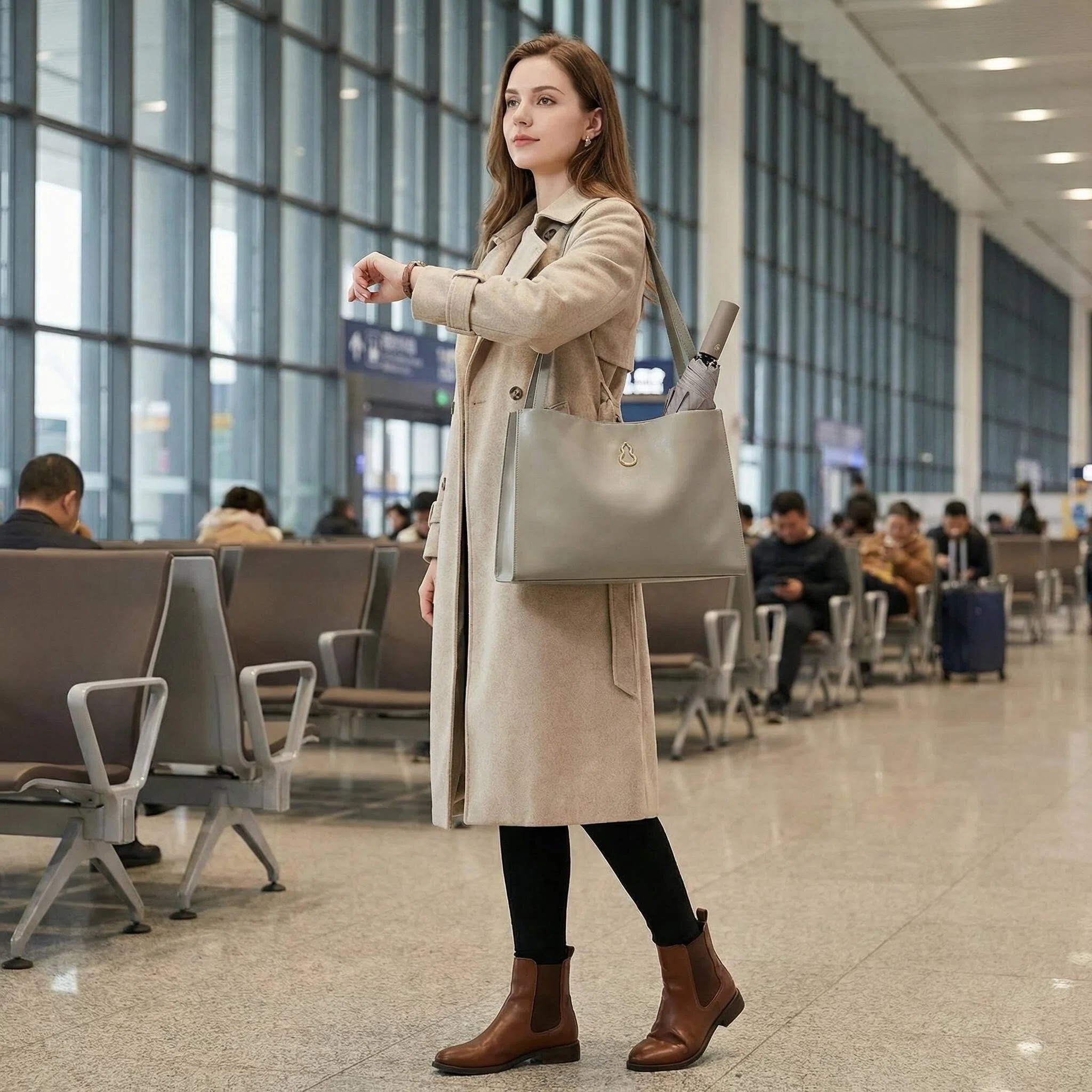 {"default":"minimalist leather tote bag for work, travel, and everyday lifestyle aesthetic"}
