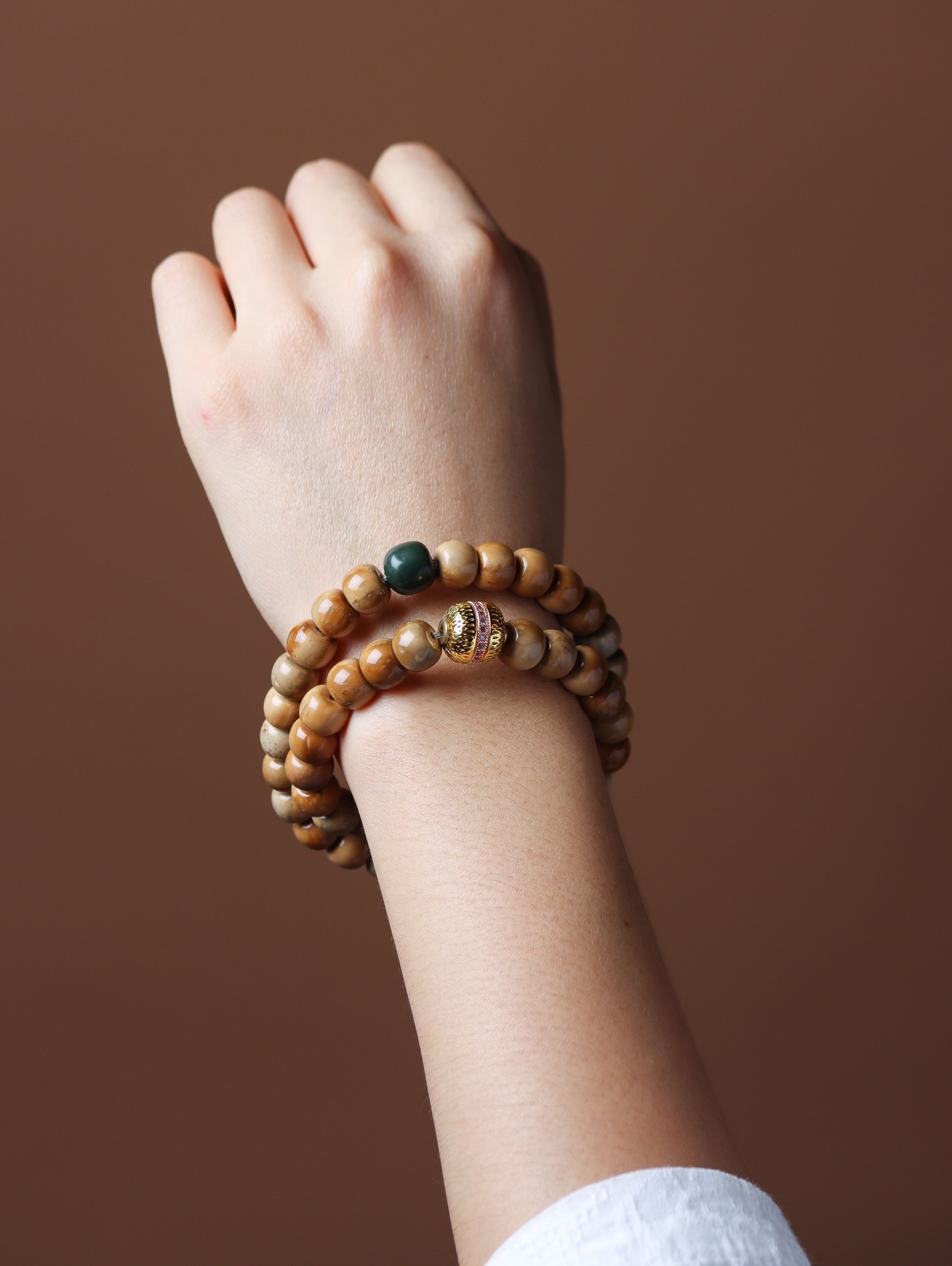 Natural Cook Demon Flower Prayer Beads