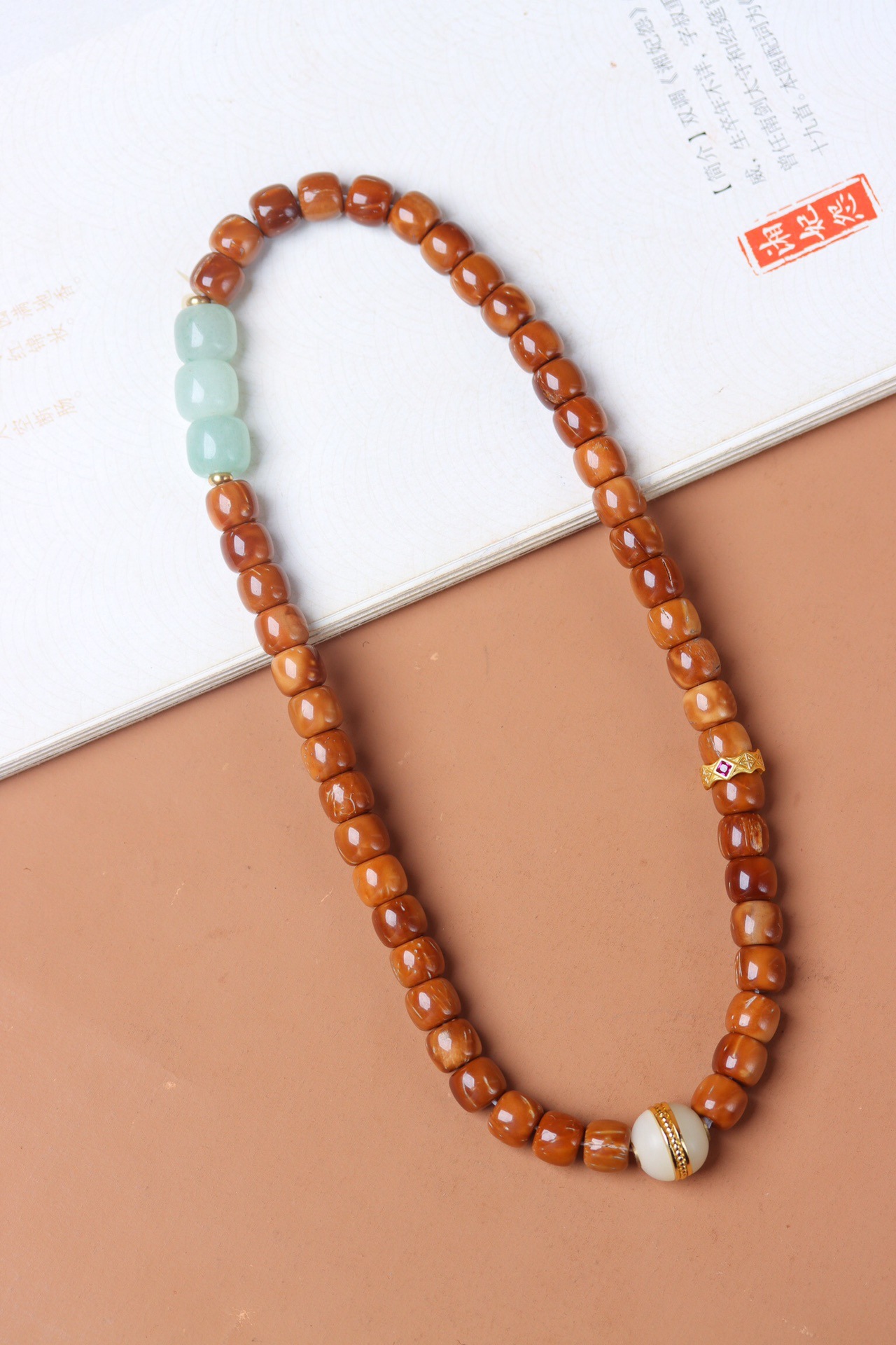 Natural Cook Demon Flower Prayer Beads