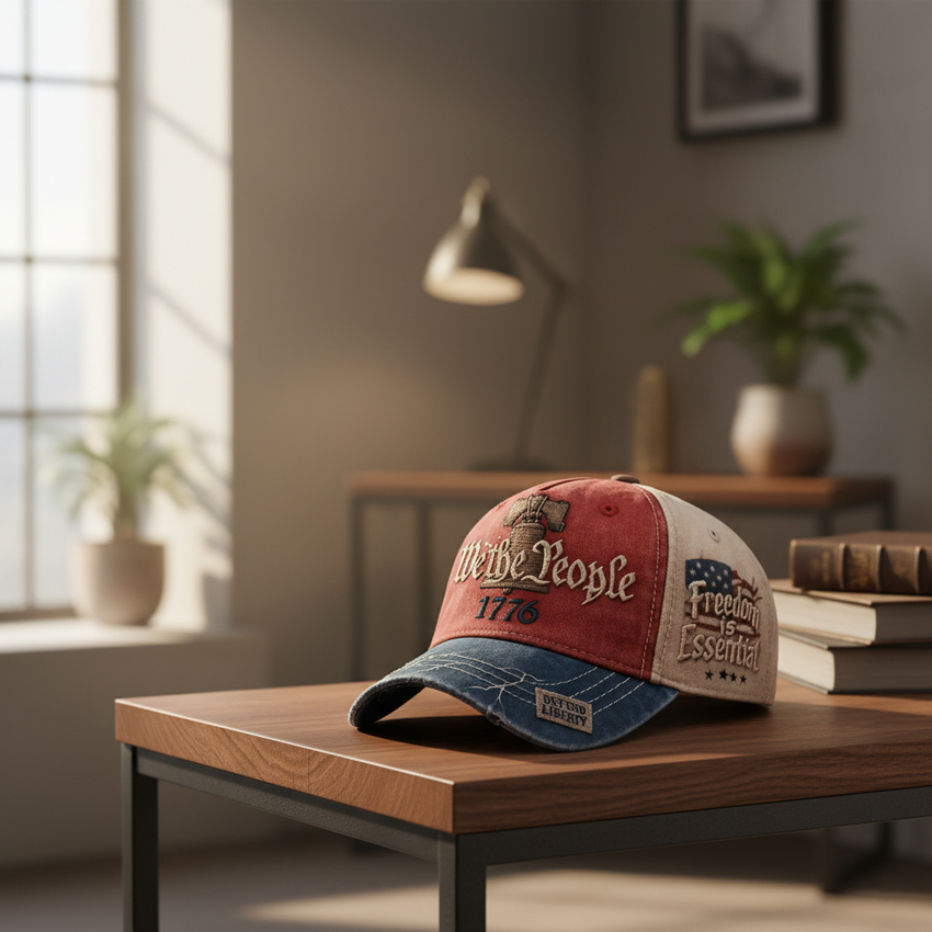 🏆Flash Sale 60% OFF -  🇺🇸 We the People 1776 Vintage Patriotic Cap