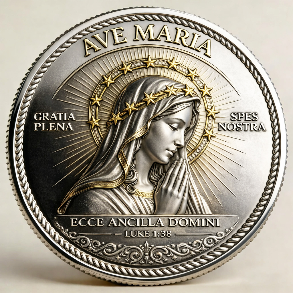🏆Flash Sale 60% OFF - ✝️ Ave Maria – Sacred Devotion Commemorative Coin