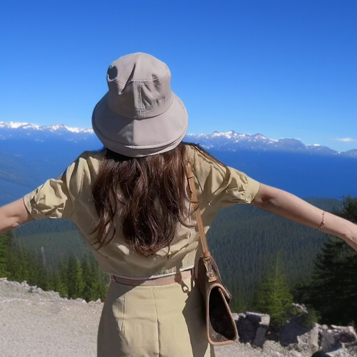  stylischer und das Gesicht schlanker machender Sonnenhut