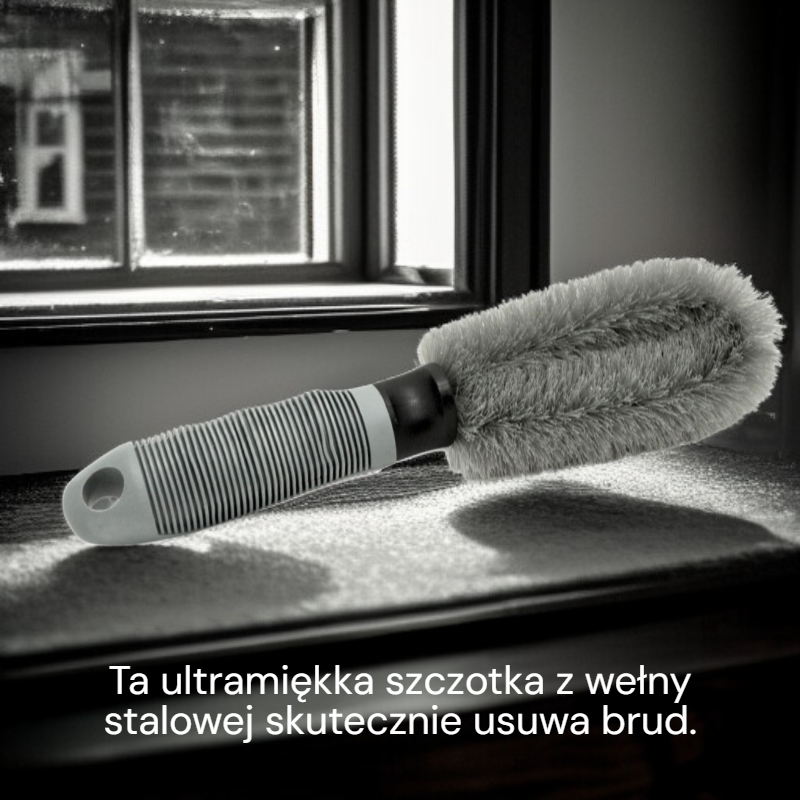 Miękka szczotka z drucianą obręczą