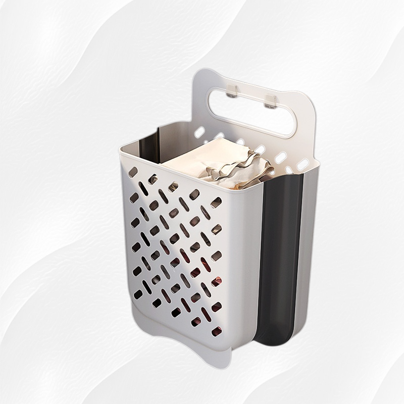 Wieszak na brudną bieliznę ścienny