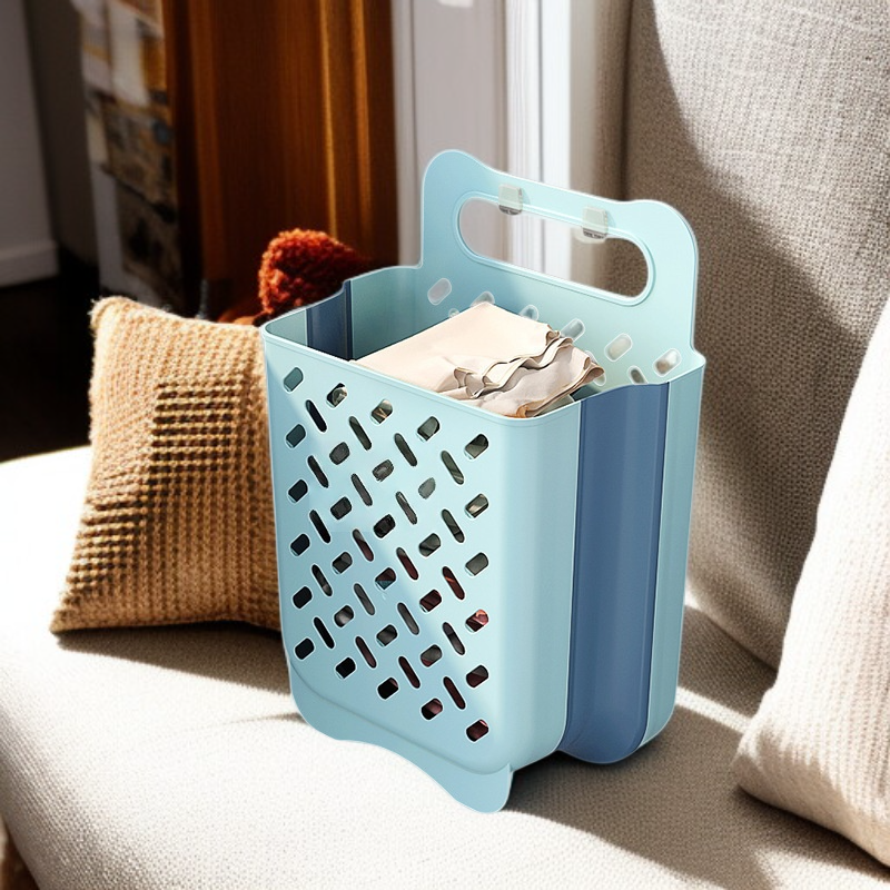 Wieszak na brudną bieliznę ścienny