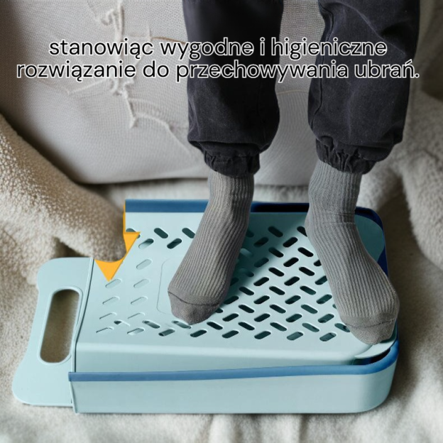 Wieszak na brudną bieliznę ścienny