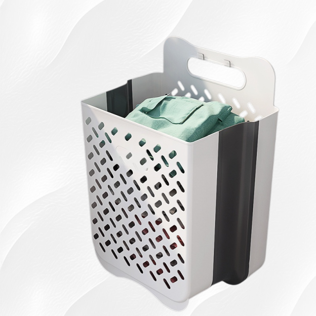 Wieszak na brudną bieliznę ścienny