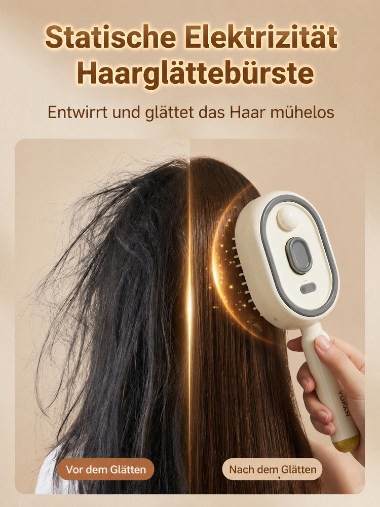 Rotlicht-Haarmassagebürste mit Ölpflege (ohne Ausspülen)