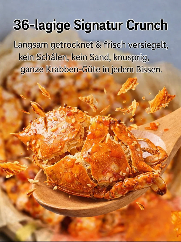 Ausgewählte, knusprige kleine Meereskrabben