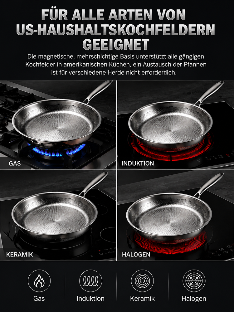 🍳✨ Kochen wie ein Profi – mit der neuen Titan-Bratpfanne Entdecken Sie eine robuste Bratpfanne mit modernem Design und hervorragender Wärmeleistung – für mehr Freude beim täglichen Kochen. 🔥