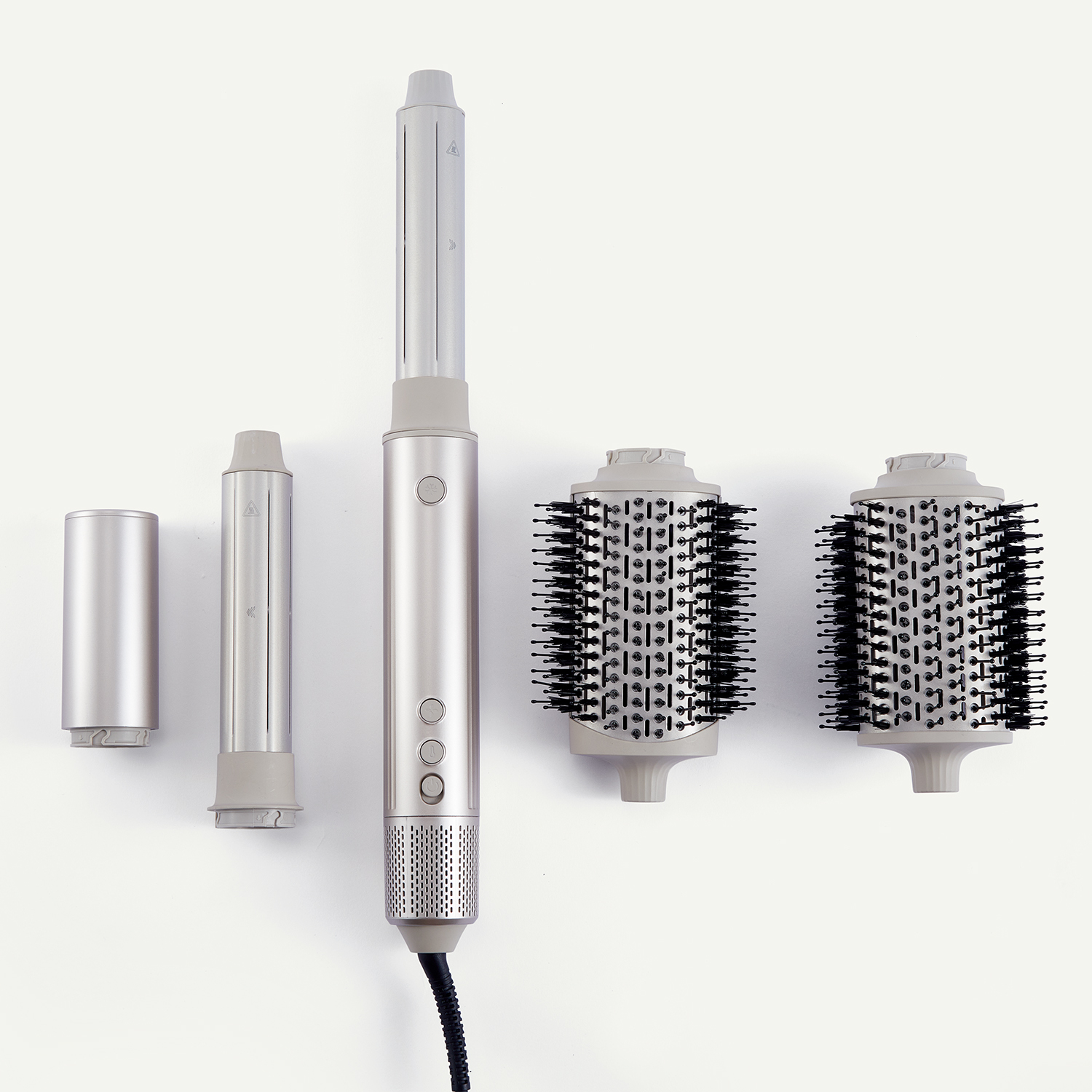 SaharaCurl RQ30 Automatisk 5-i-1 Varmluftsborste med Locktång | 110,000 RPM för Snabb Torkning | Frizzy Fria Lockar & Volym