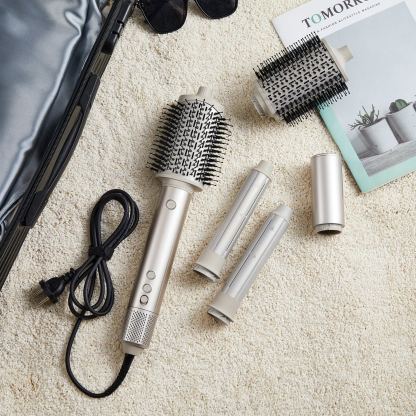 SaharaCurl RQ30 | Automatic 5-in-1 Hot Air Styler with Curling Iron | 110,000 RPM Fast Drying | Frizz-Free Curls & Volume