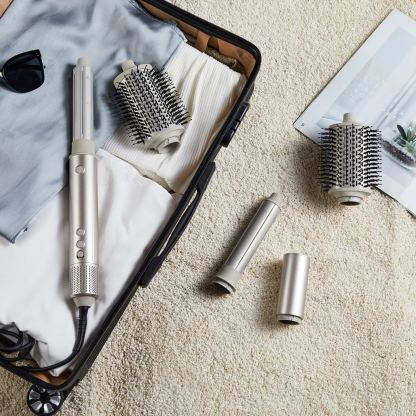 SaharaCurl RQ30 | Automatic 5-in-1 Hot Air Styler with Curling Iron | 110,000 RPM Fast Drying | Frizz-Free Curls & Volume