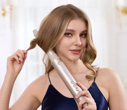 SaharaCurl RQ30 | Automatic 5-in-1 Hot Air Styler with Curling Iron | 110,000 RPM Fast Drying | Frizz-Free Curls & Volume