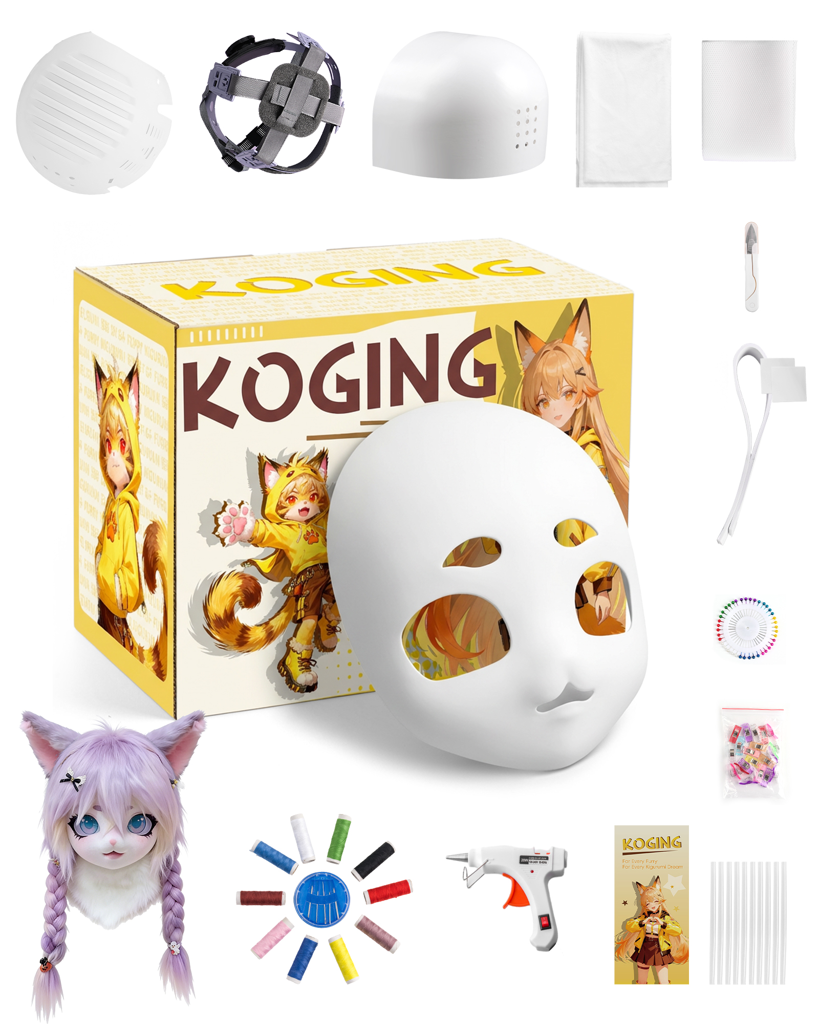 Kig Head Fursuit Head Material Package Kit