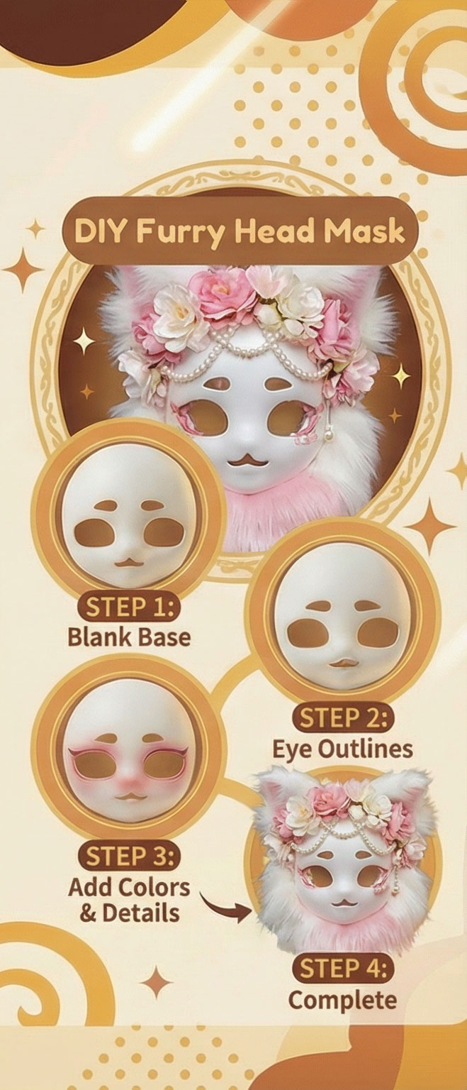 Multiple furry head styles