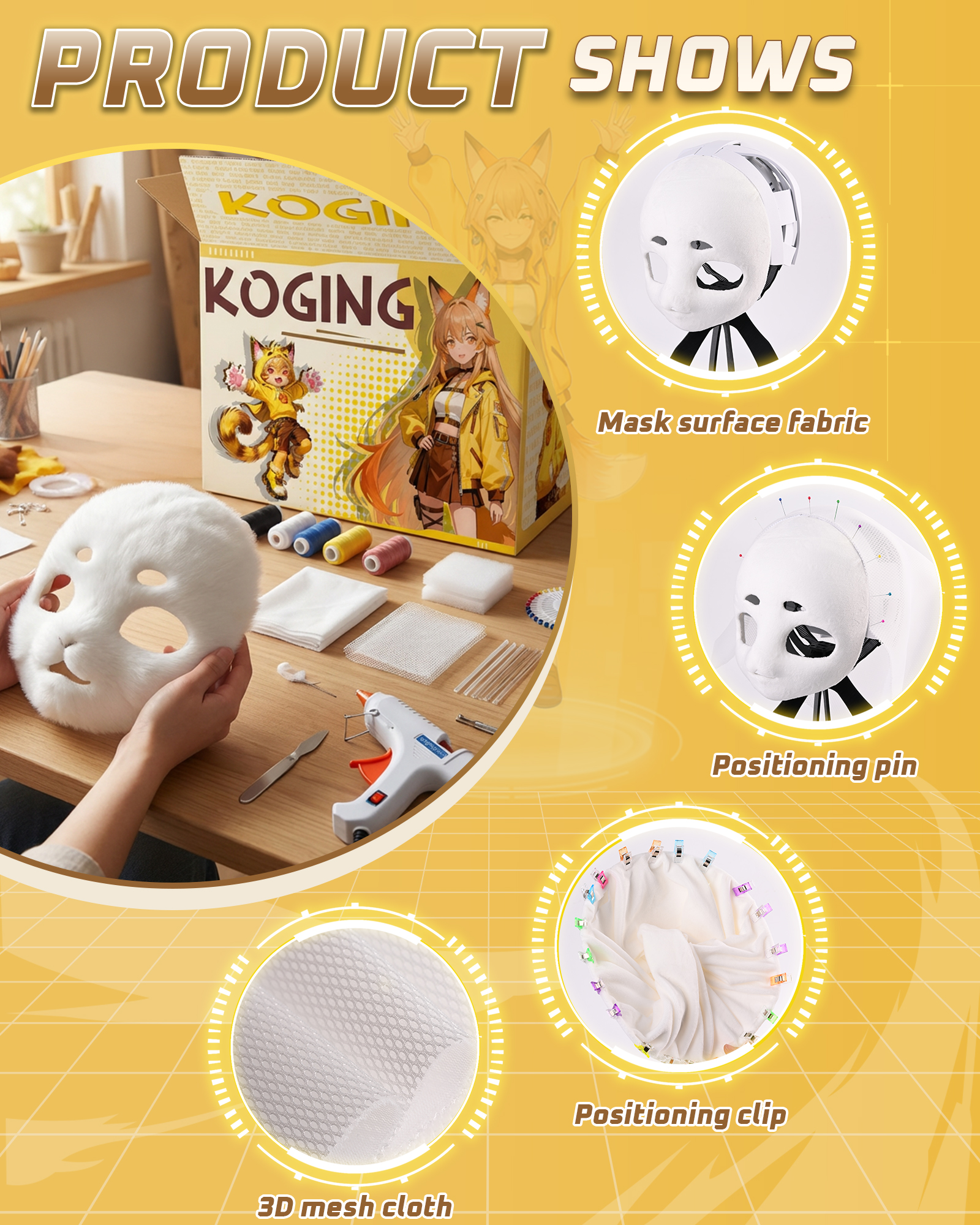 Kig Head Fursuit Head Material Package Kit