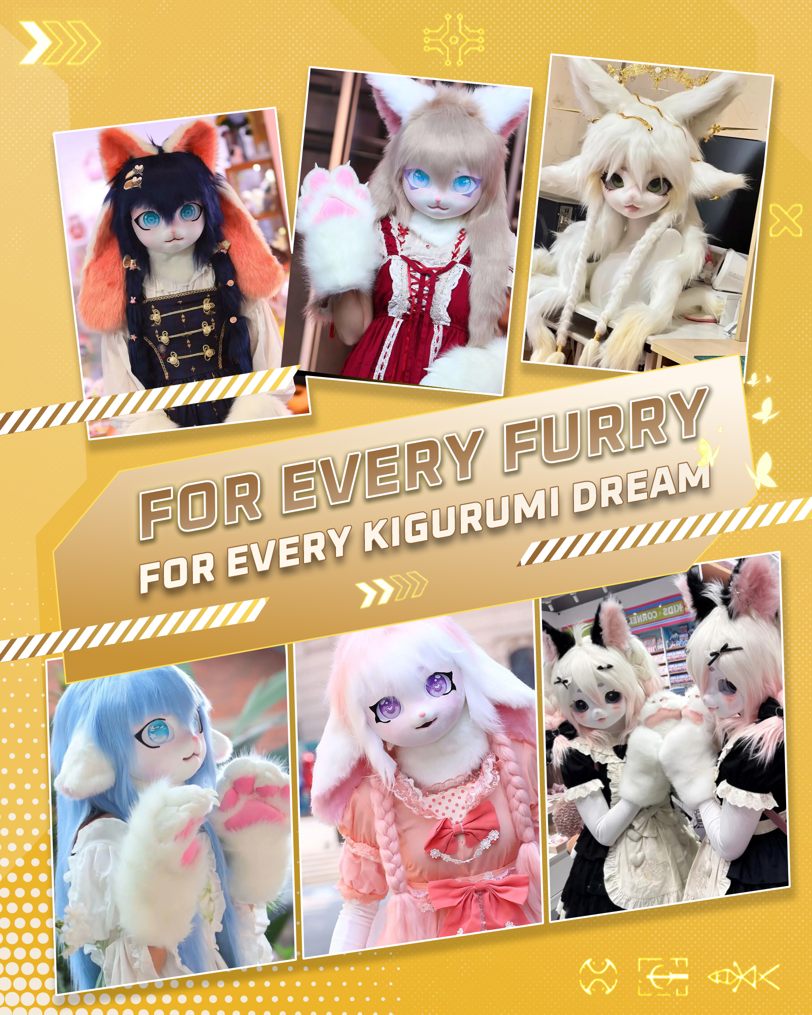 Kig Head Fursuit Head Material Package Kit