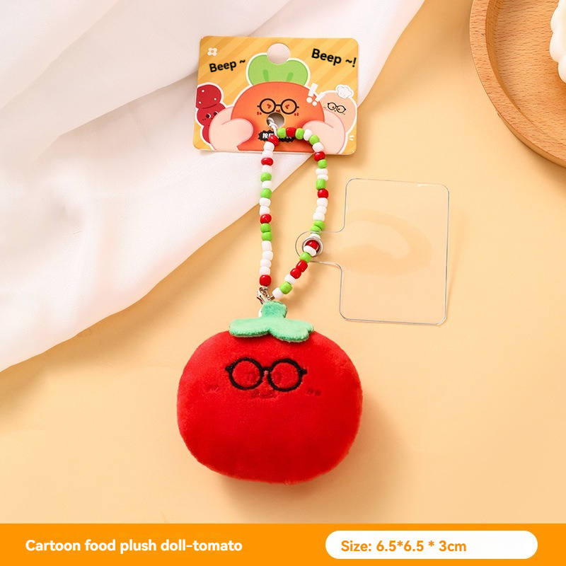 Genuine Gourmet Press Squeaky Little Doll Pendant Cute Plush Doll Couple Keychain Small Gift 