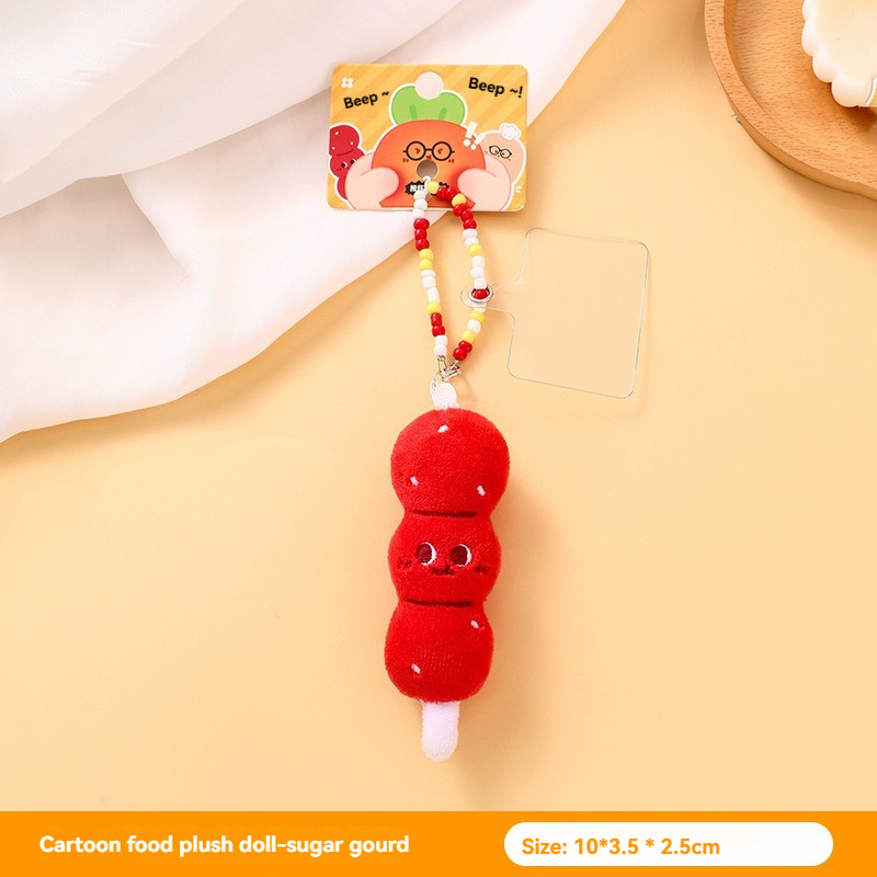 Genuine Gourmet Press Squeaky Little Doll Pendant Cute Plush Doll Couple Keychain Small Gift 