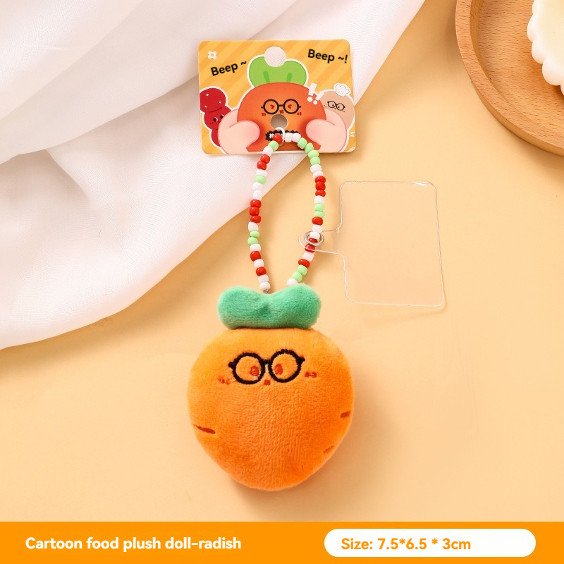 Genuine Gourmet Press Squeaky Little Doll Pendant Cute Plush Doll Couple Keychain Small Gift 