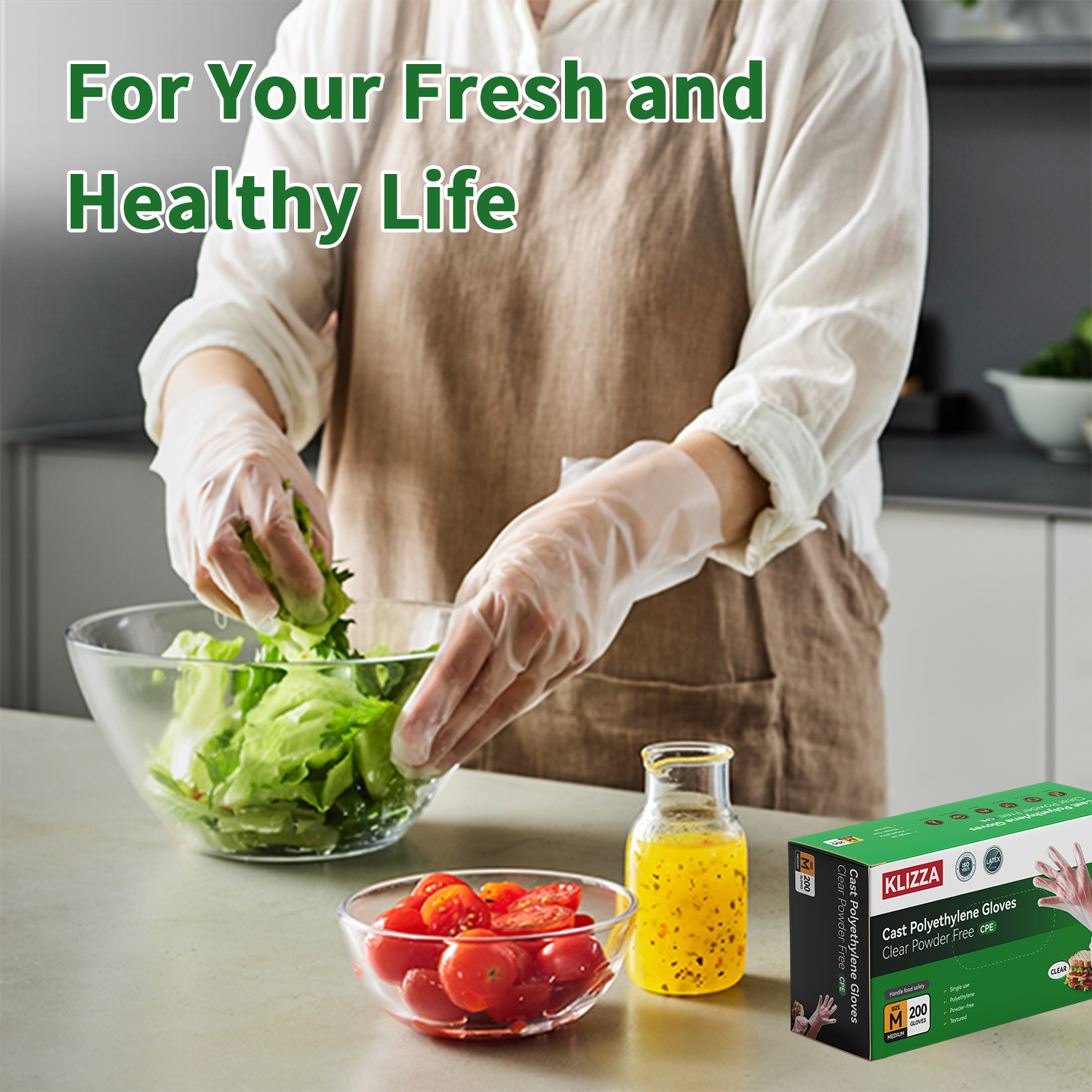 Disposable Clear PE Gloves 200/Box, Food Safe & Powder-Free-BESTONE®