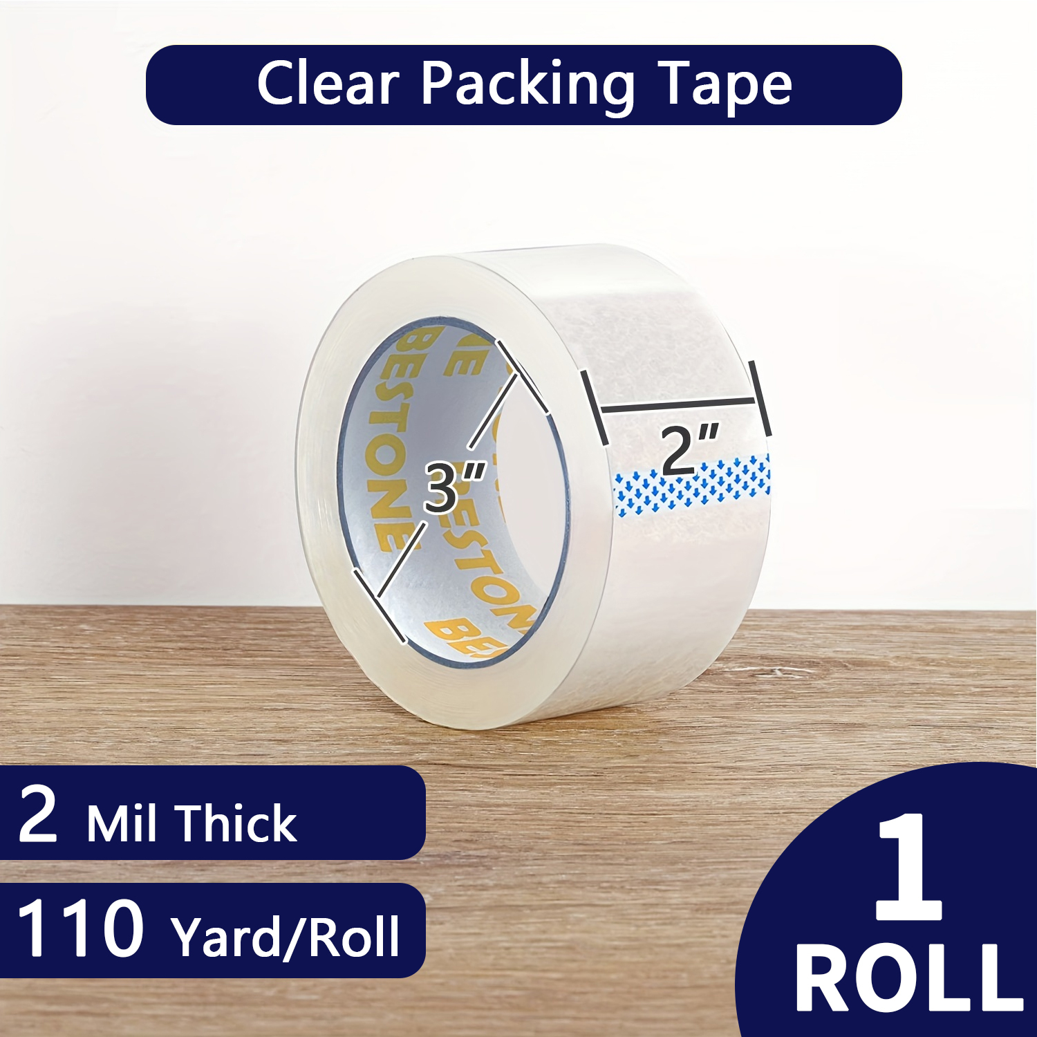2" x 110 Yard x 2 Mil 36 Rolls Clear Packing Tape -BESTONE®