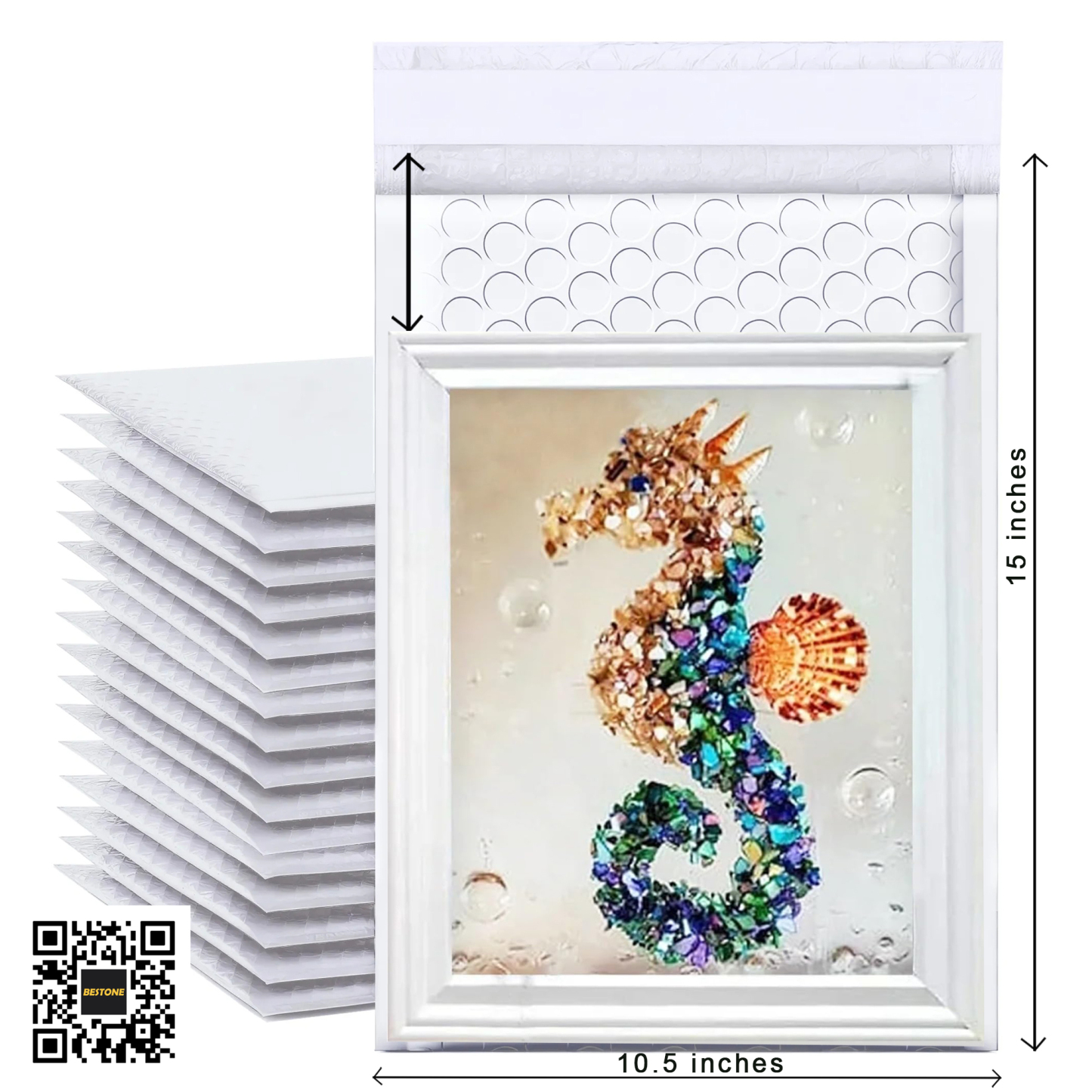 10.5" x 15" Bubble Mailers - 100 PCS Bulk Pack-BESTONE®