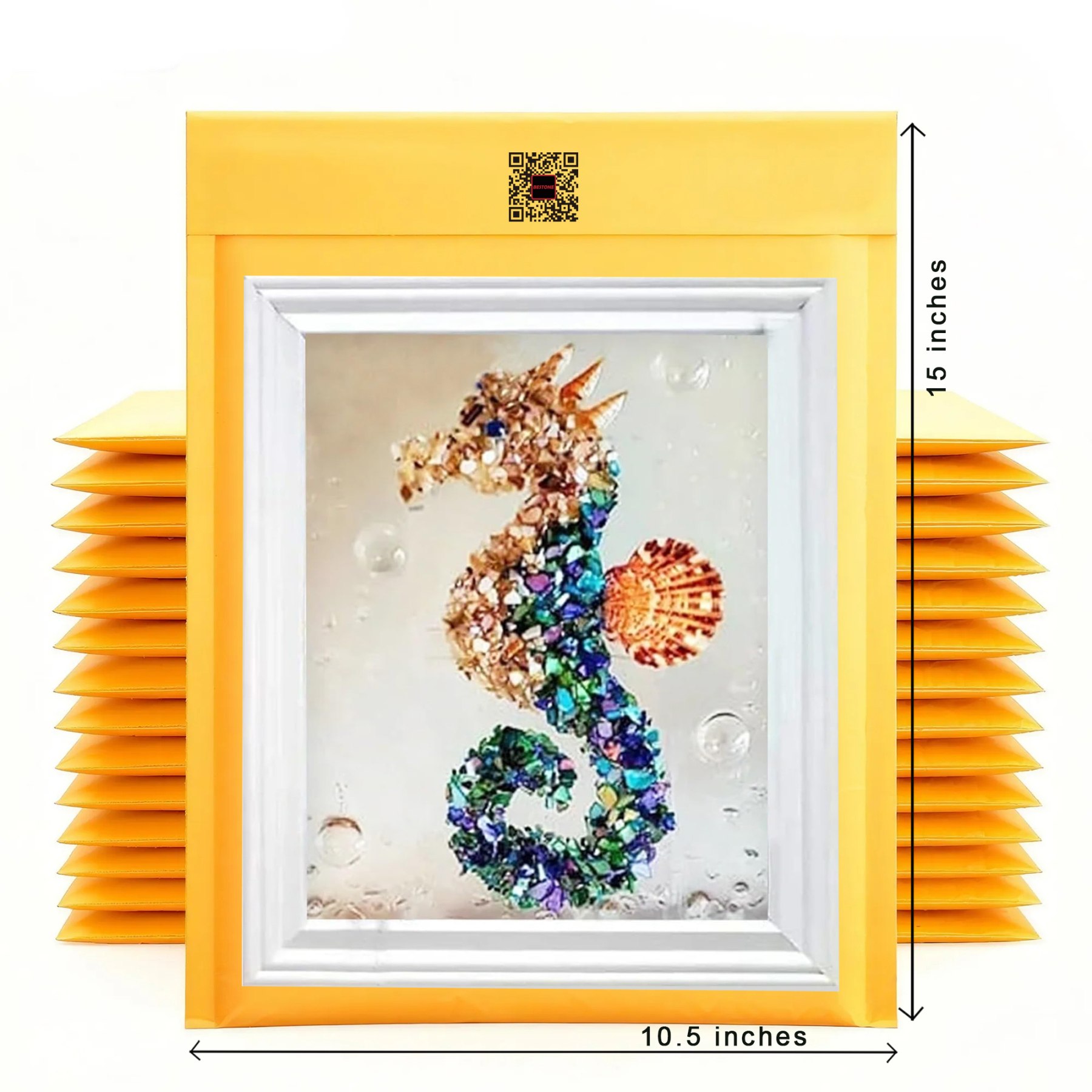 10.5" x 15" 100 Pack Kraft Bubble Mailers - Tear-Resistant Self-Sealing Shipping Bags-BESTONE®