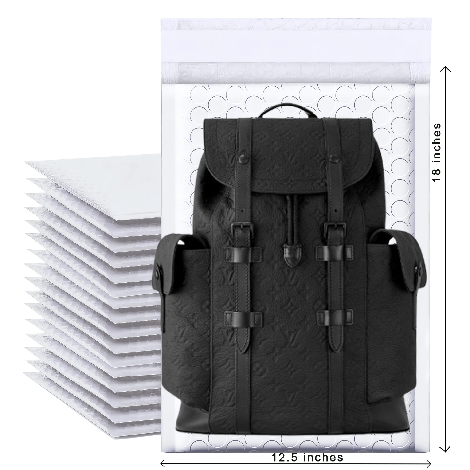 12.5" x 18" Bubble Mailers - 50 PCS Bulk Pack