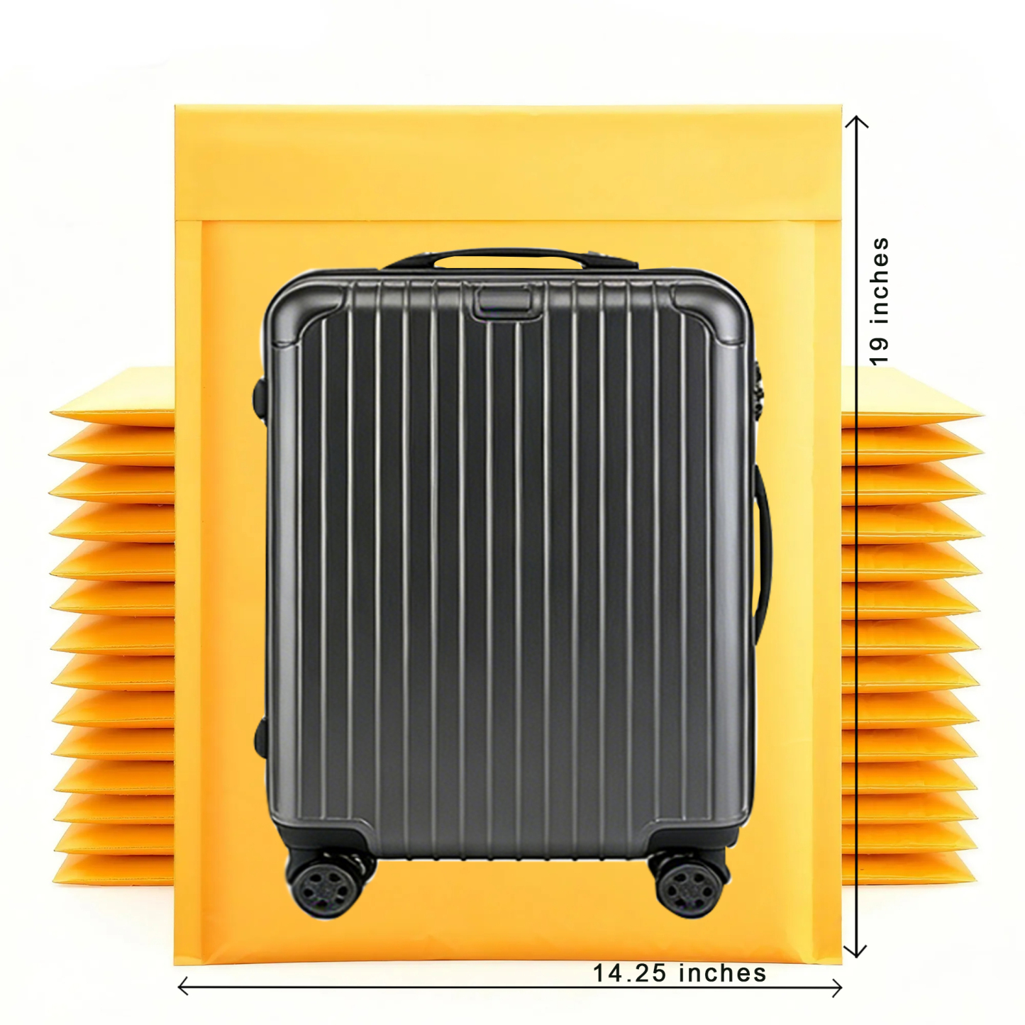 14.25" x 19" 50 Pack Kraft Bubble Mailers - Tear-Resistant Self-Sealing Shipping Bags