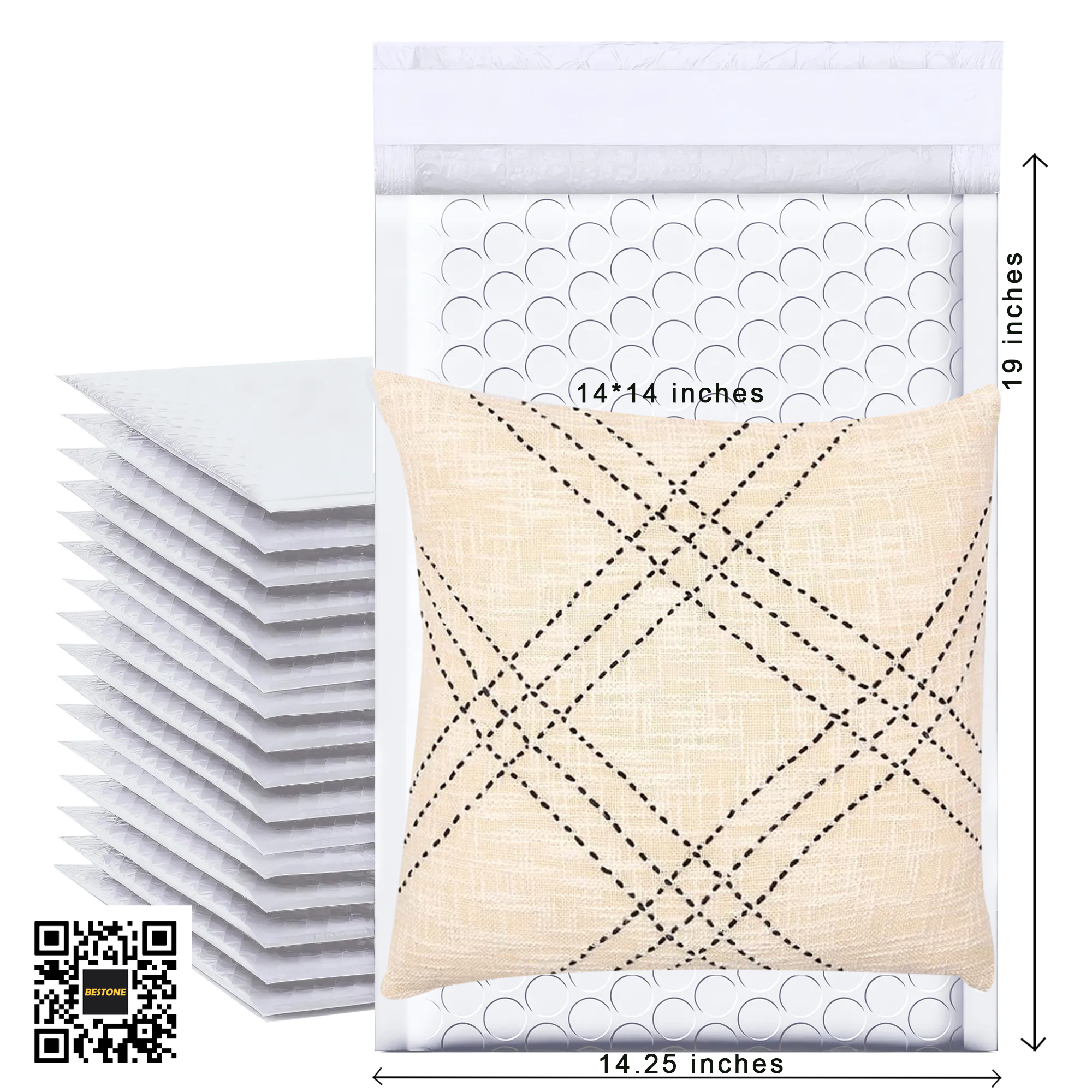 14.25" x 19" Bubble Mailers - 50 PCS Bulk Pack-BESTONE®