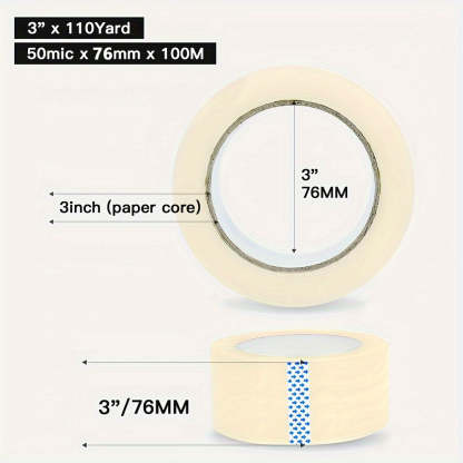 BESTONE®Tape 3"x110Yardx2Mil White-usbestone