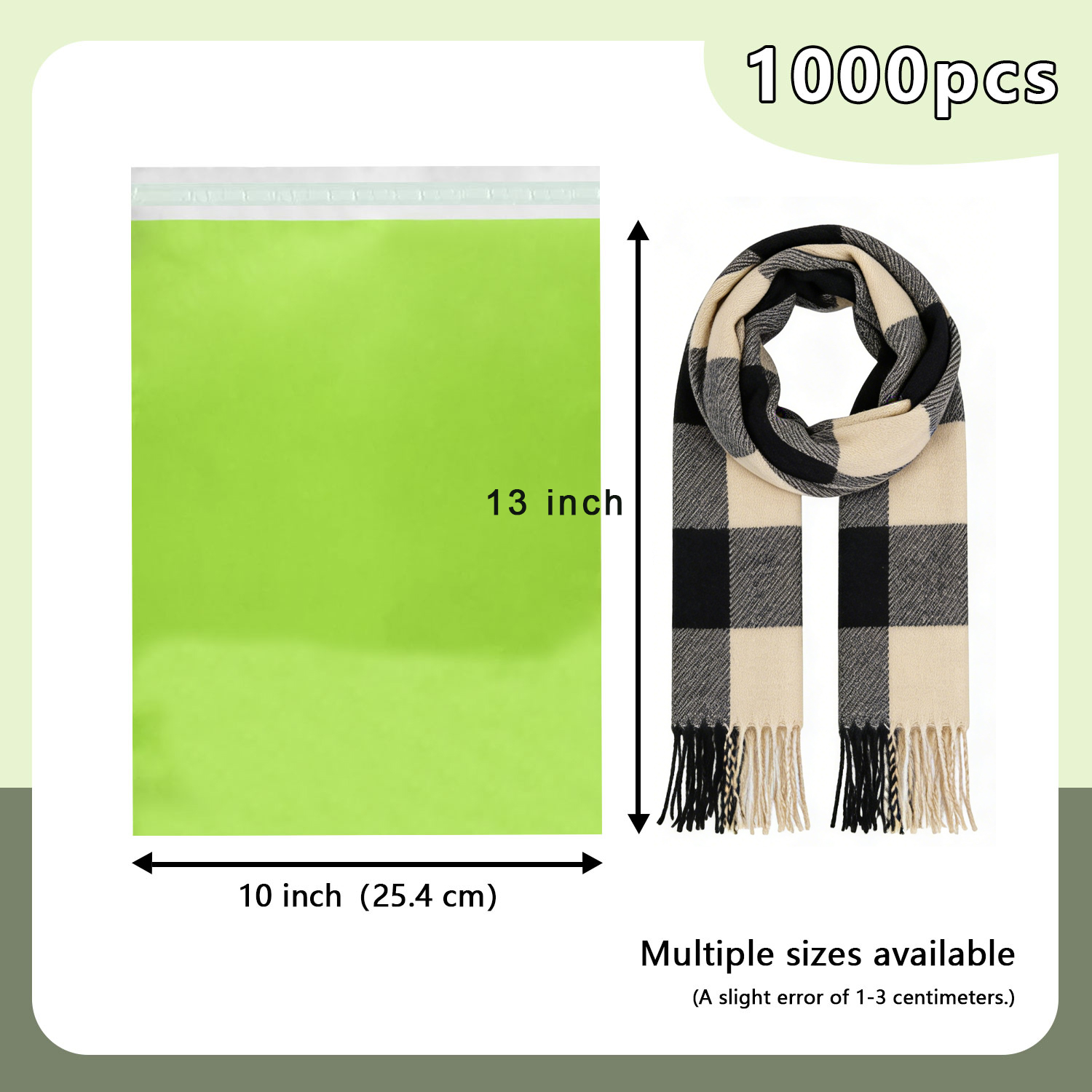 10" x 13" Poly Mailers - 1000 PCS Bulk Pack - Self-Sealing Shipping Envelopes