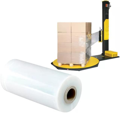 80 GA x 22" x 5000' Mechanical Stretch Film - PSBM Biodegradable Industrial Strength Pallet Wrap (1 Roll/Case)-BESTONE®