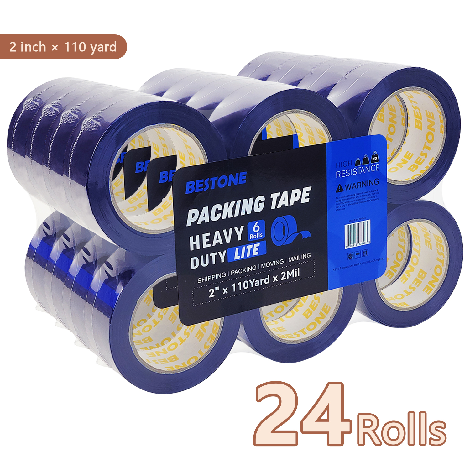 BESTONE®Tape 2inx110Yx2Mil Dark Blue-usbestone