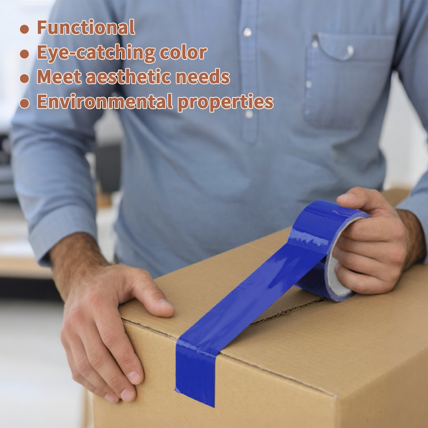 BESTONE®Tape 2inx110Yx2Mil Dark Blue-usbestone