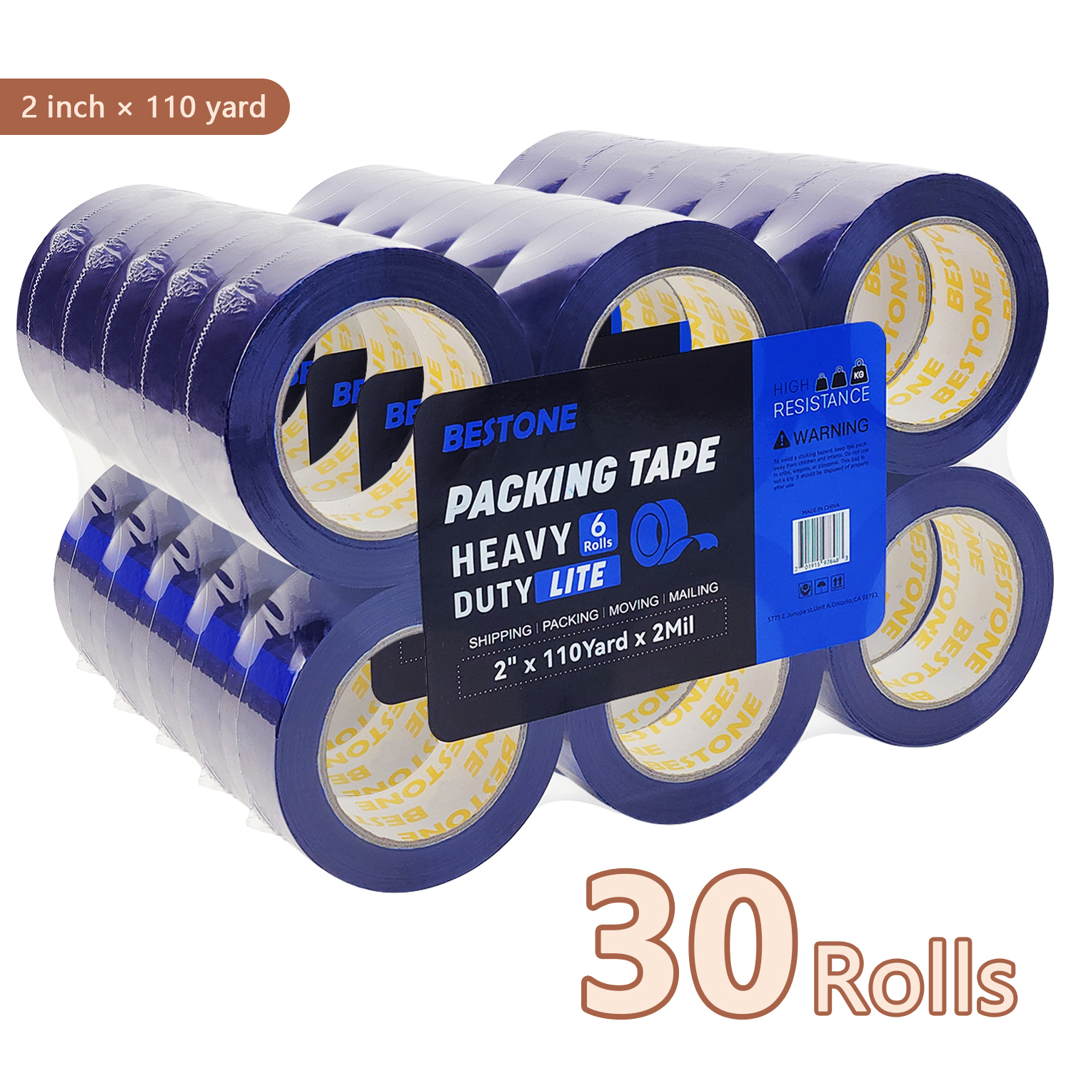 BESTONE®Tape 2inx110Yx2Mil Dark Blue-usbestone