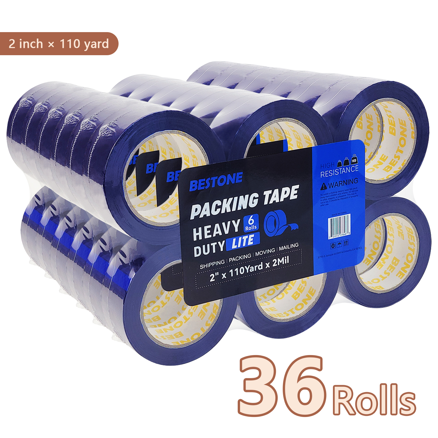 BESTONE®Tape 2inx110Yx2Mil Dark Blue-usbestone