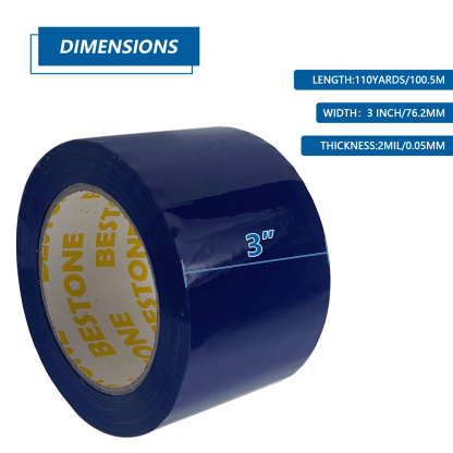 BESTONE®Tape 3inx110Yx2Mil Dark Blue-usbestone