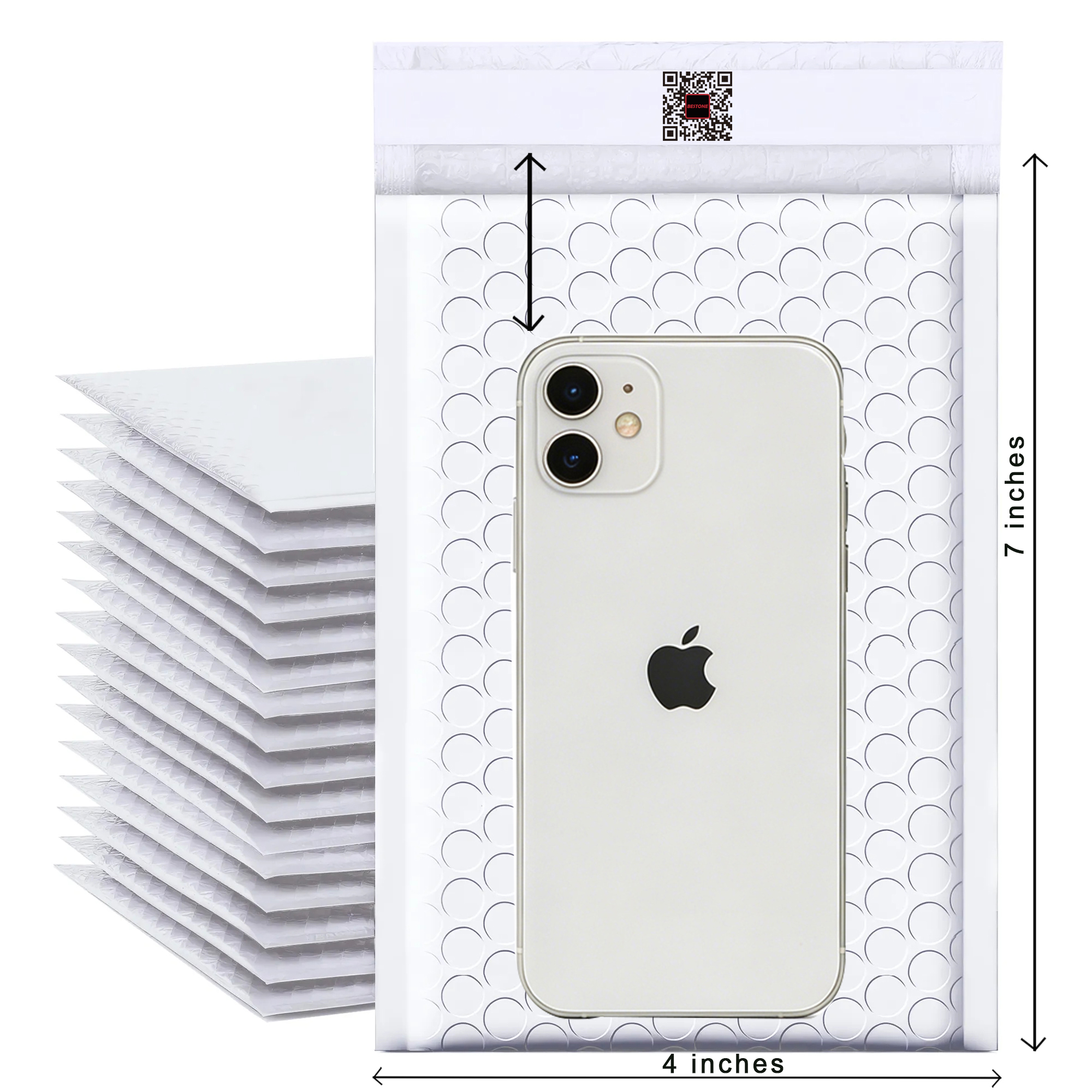 4" x 7" Bubble Mailers - 500 PCS Bulk Pack - Self-Sealing Padded Envelopes-BESTONE®