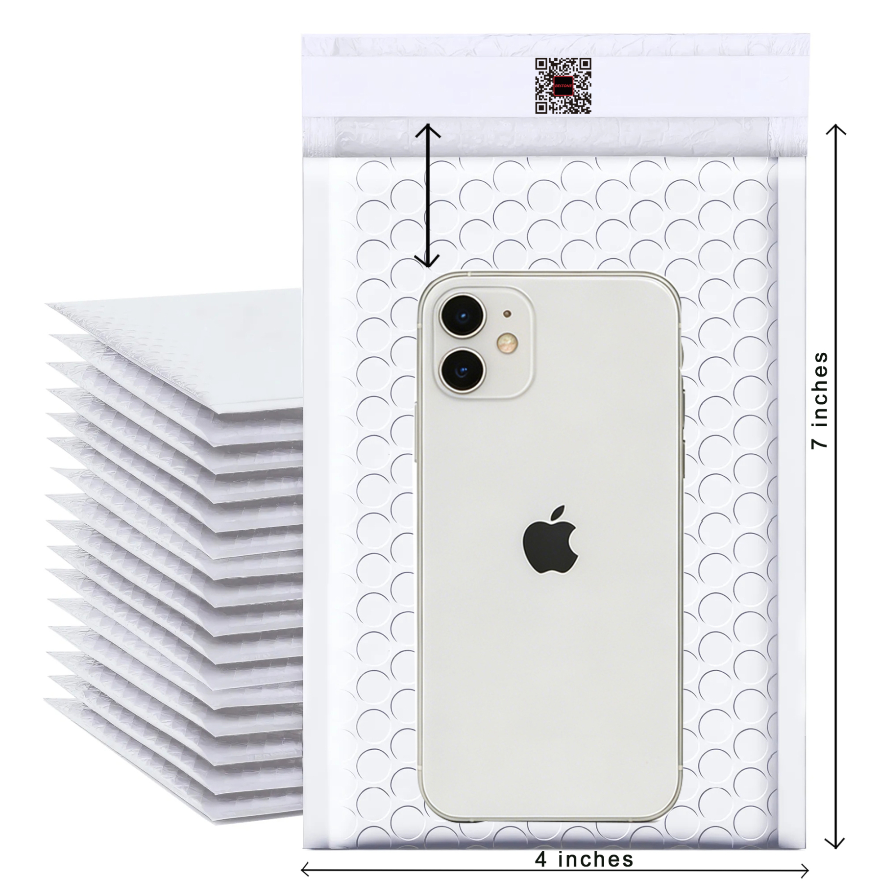 4" x 7" Bubble Mailers - 500 PCS Bulk Pack - Self-Sealing Padded Envelopes-BESTONE®