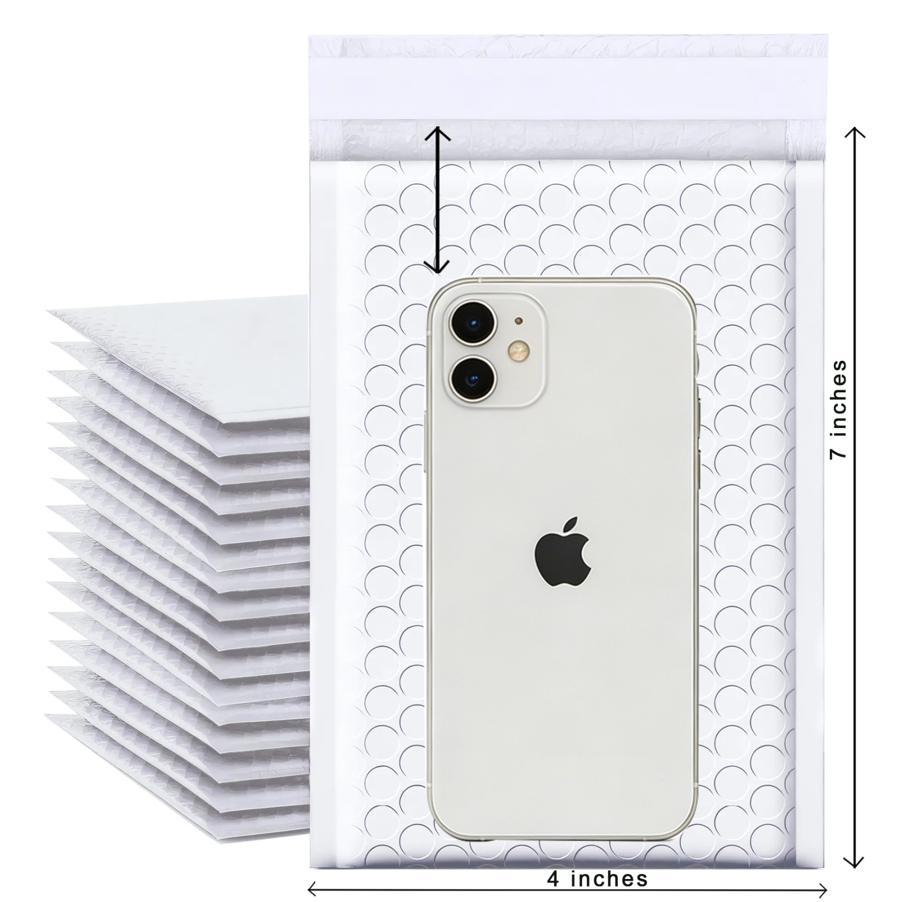 4" x 7" Bubble Mailers - 500 PCS Bulk Pack - Self-Sealing Padded Envelopes