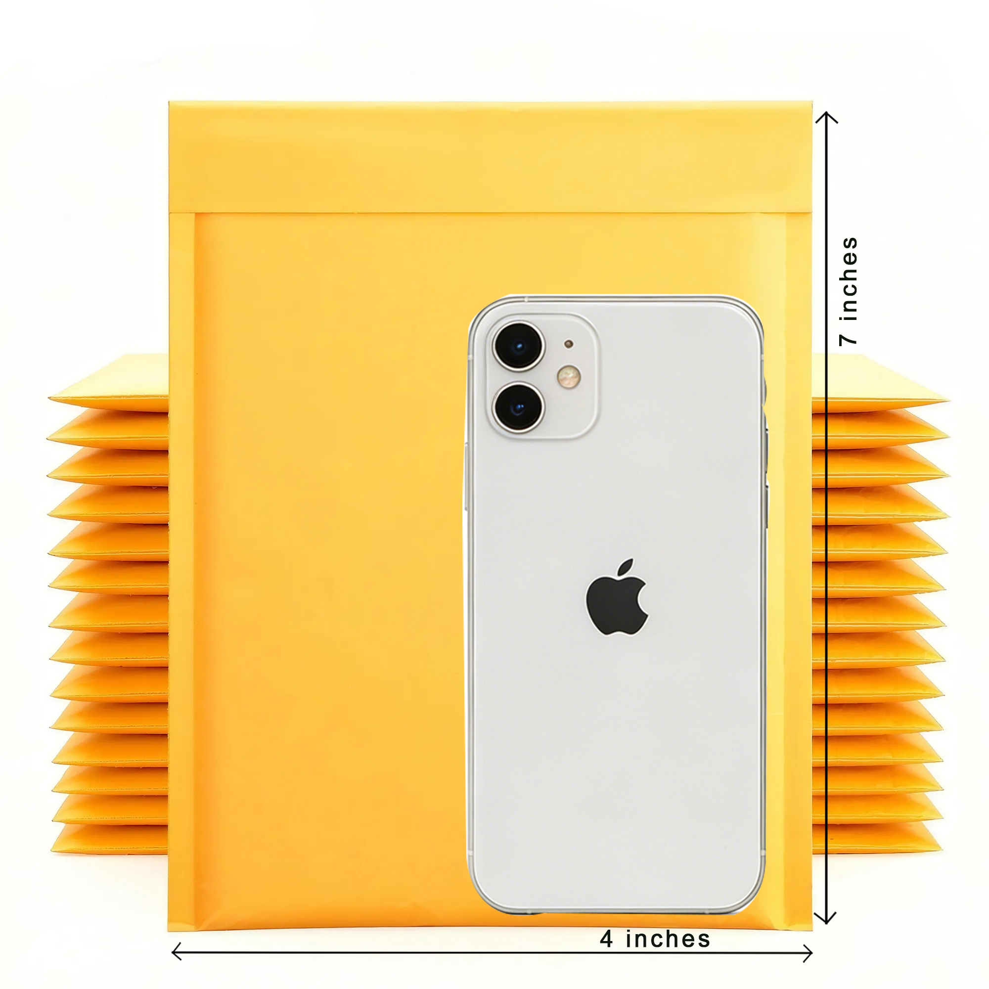 4" x 7" Kraft Bubble Envelopes - Eco-Friendly Waterproof Padded Shipping Mailers