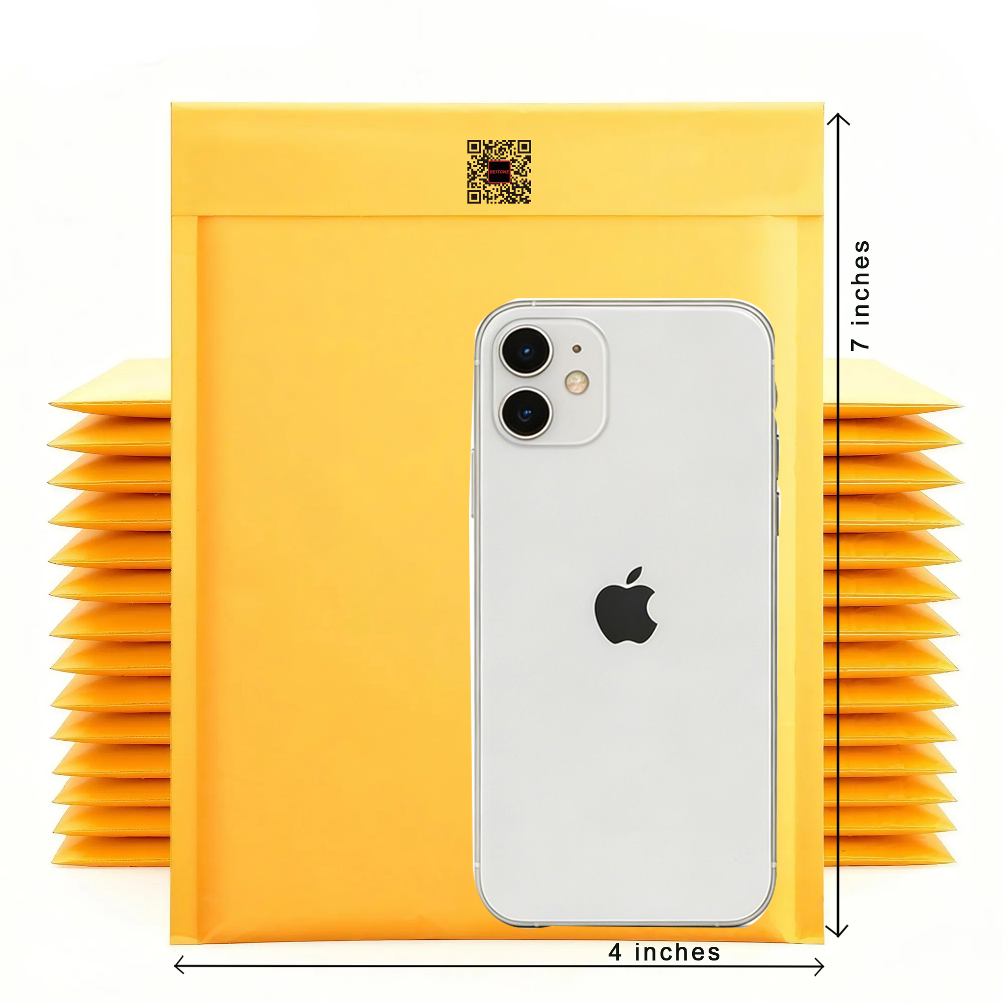 4" x 7" Kraft Bubble Envelopes - Eco-Friendly Waterproof Padded Shipping Mailers-BESTONE®