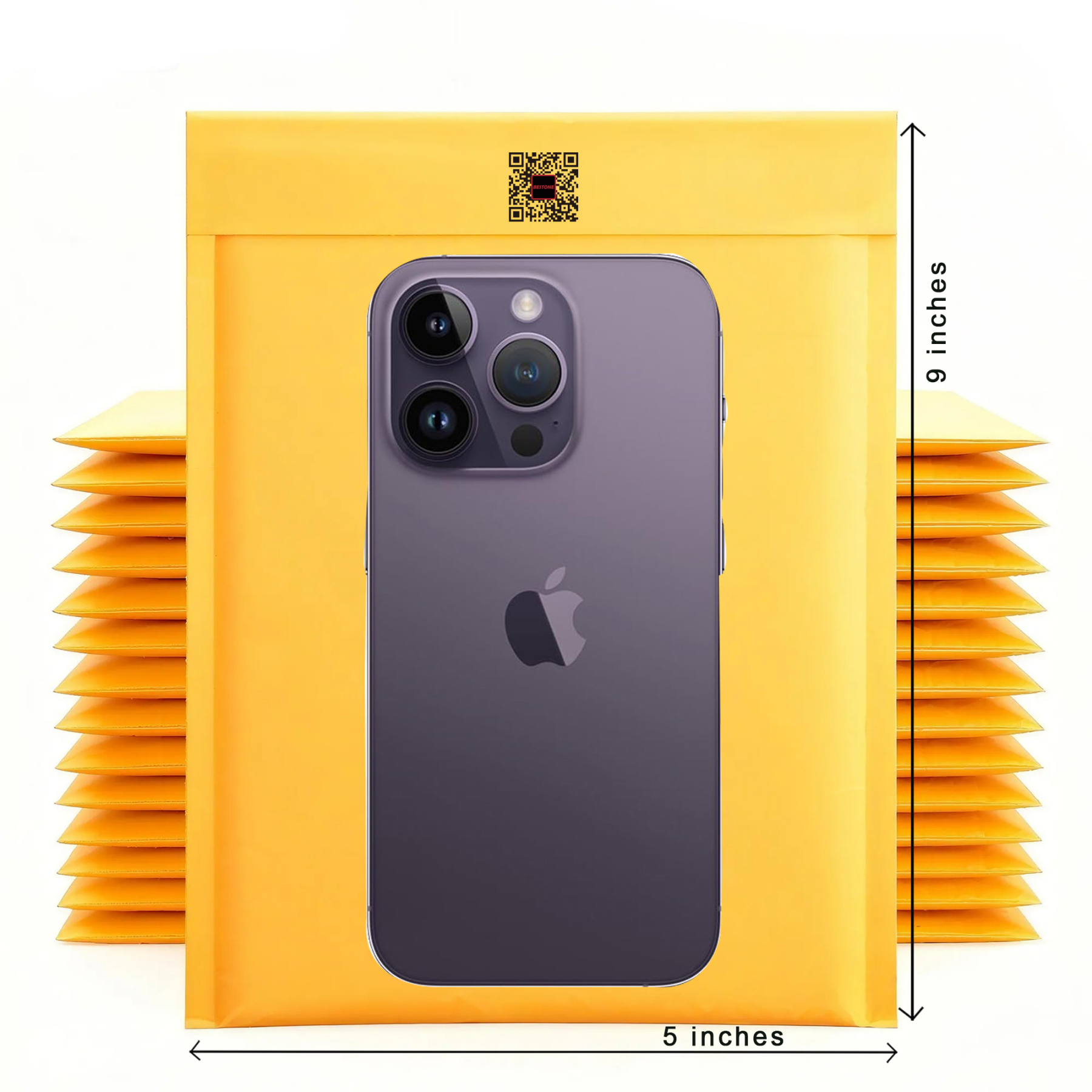 5" x 9" Kraft Bubble Mailers 250 Pack - Self-Sealing Padded Shipping Bags, Eco-Friendly-BESTONE®