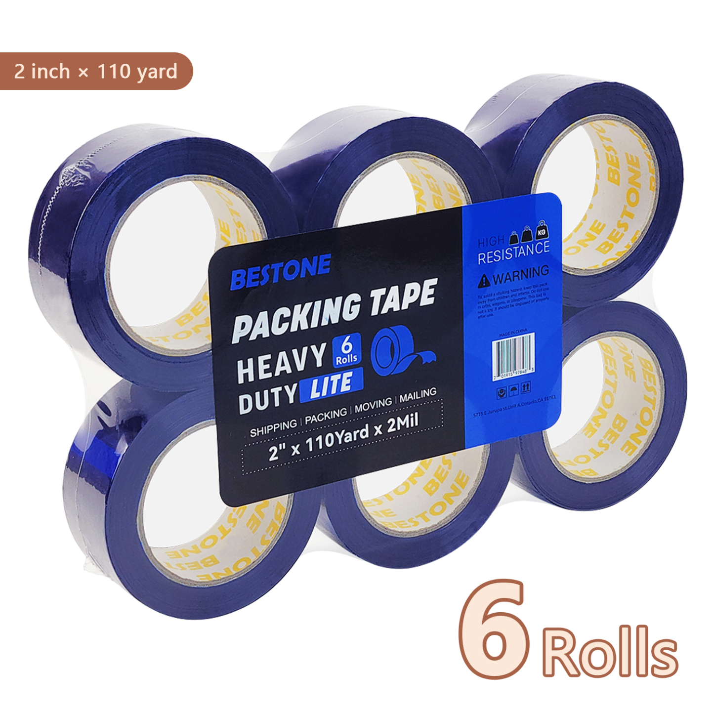 BESTONE®Tape 2inx110Yx2Mil Dark Blue-usbestone